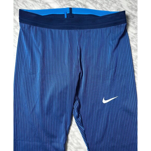 Nike Pro Elite Track & Field Blue 3/4 Tights Pants USA Women XXL AO8495-000 NEW - Picture 3 of 10